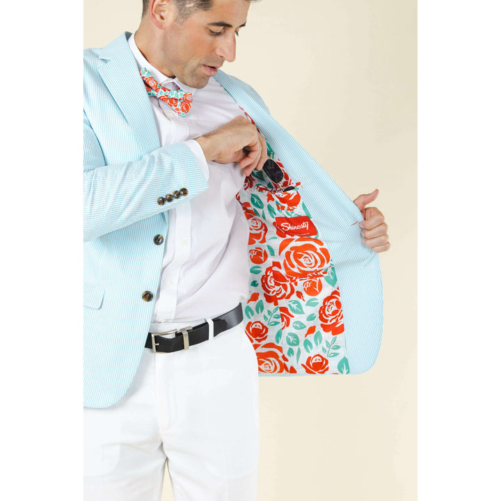 The Party Paddock | Derby Roses Seersucker Suit