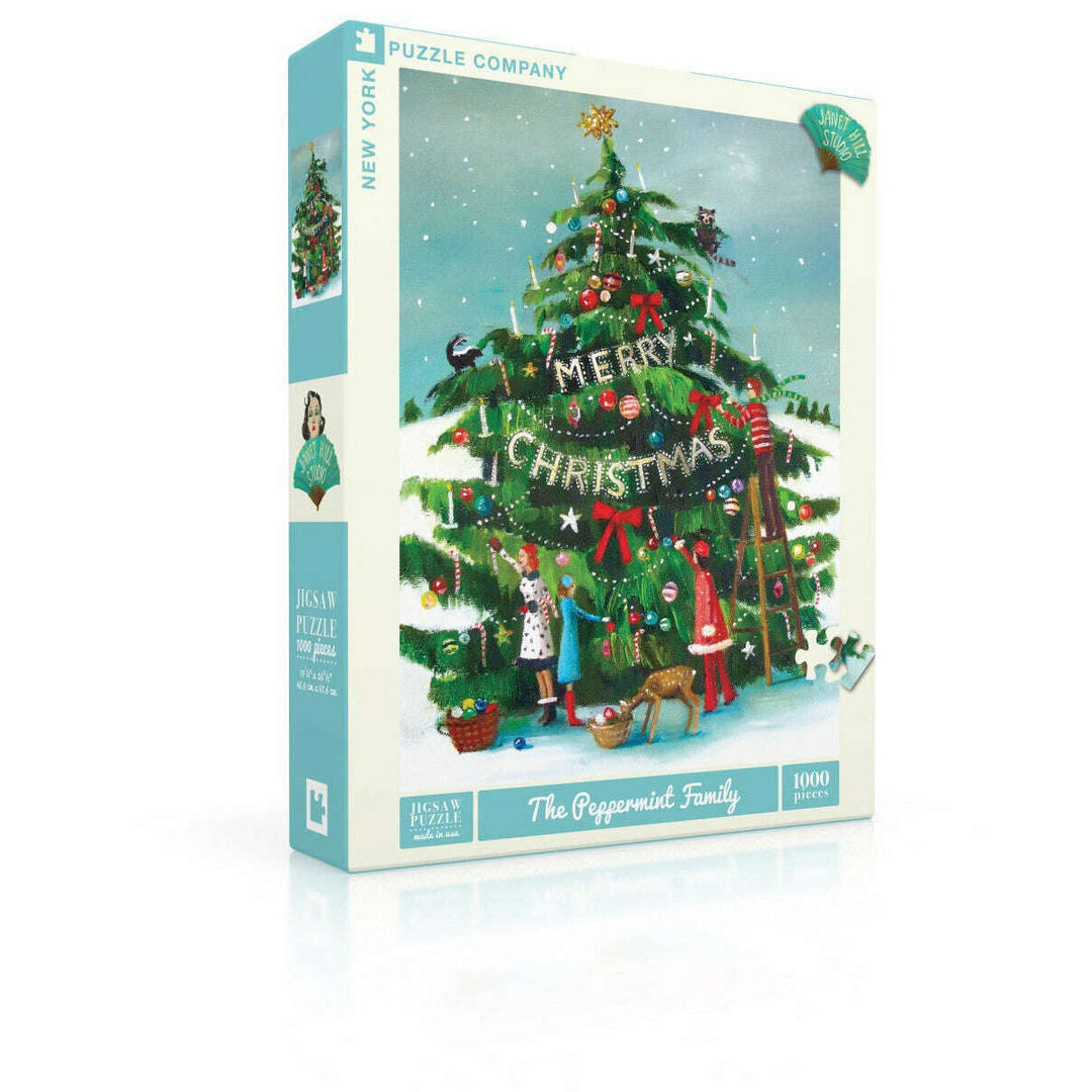 The Peppermint Family Jigsaw Puzzle Featuring Artwork of Janet Hill