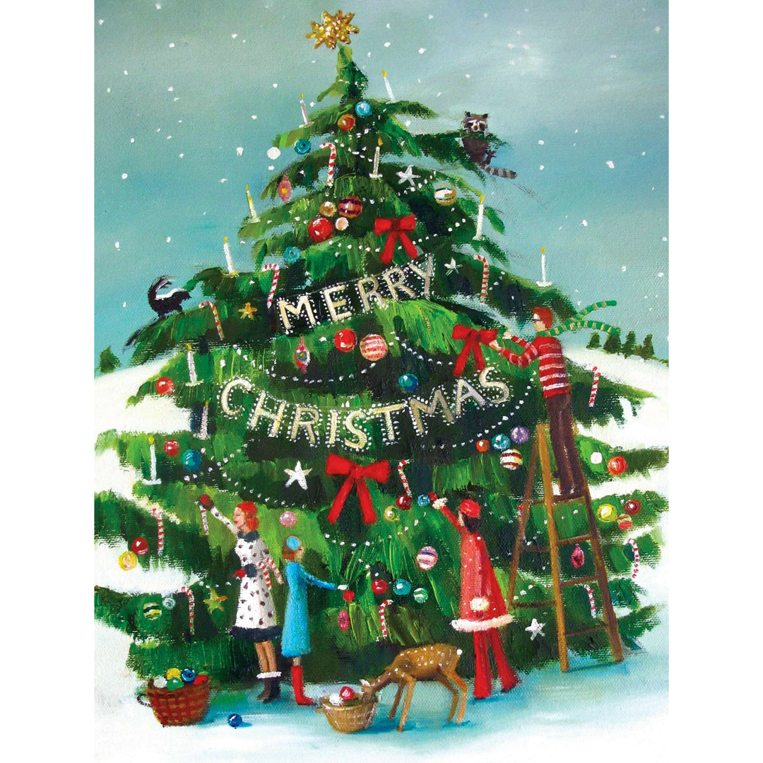 The Peppermint Family Jigsaw Puzzle Featuring Artwork of Janet Hill