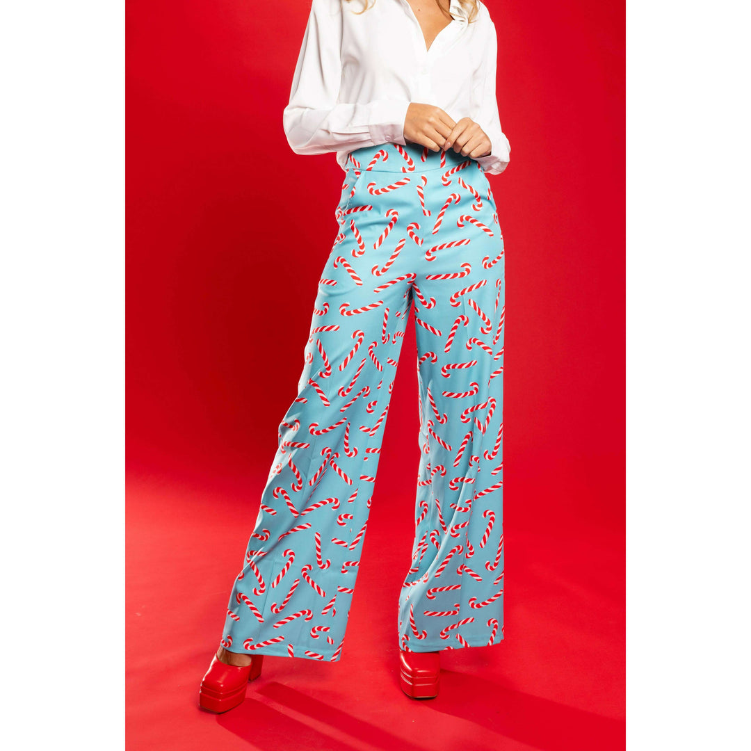 The Peppermint Pimp Canes | Candy Cane Women's Suit Pants