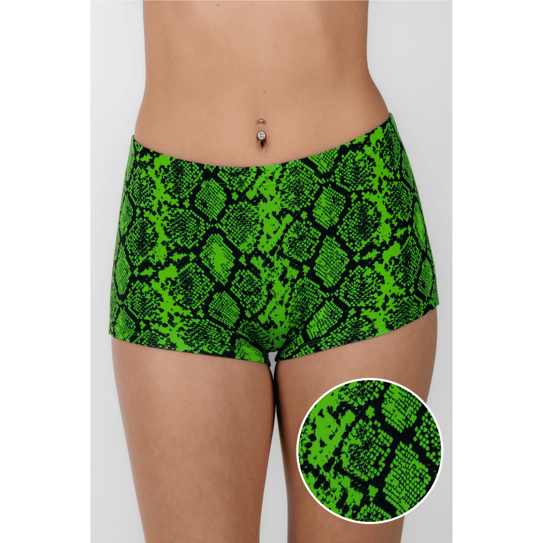 The Queen Cobra | Snakeskin Modal Boyshort Underwear