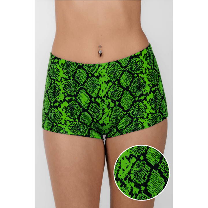 The Queen Cobra | Snakeskin Modal Boyshort Underwear