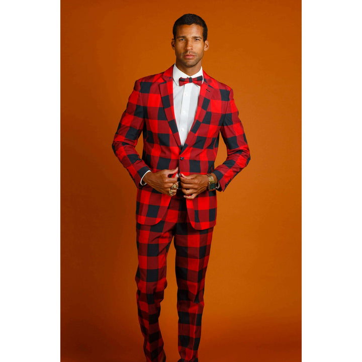 The Red & Black Lumberjack | Buffalo Check Suit
