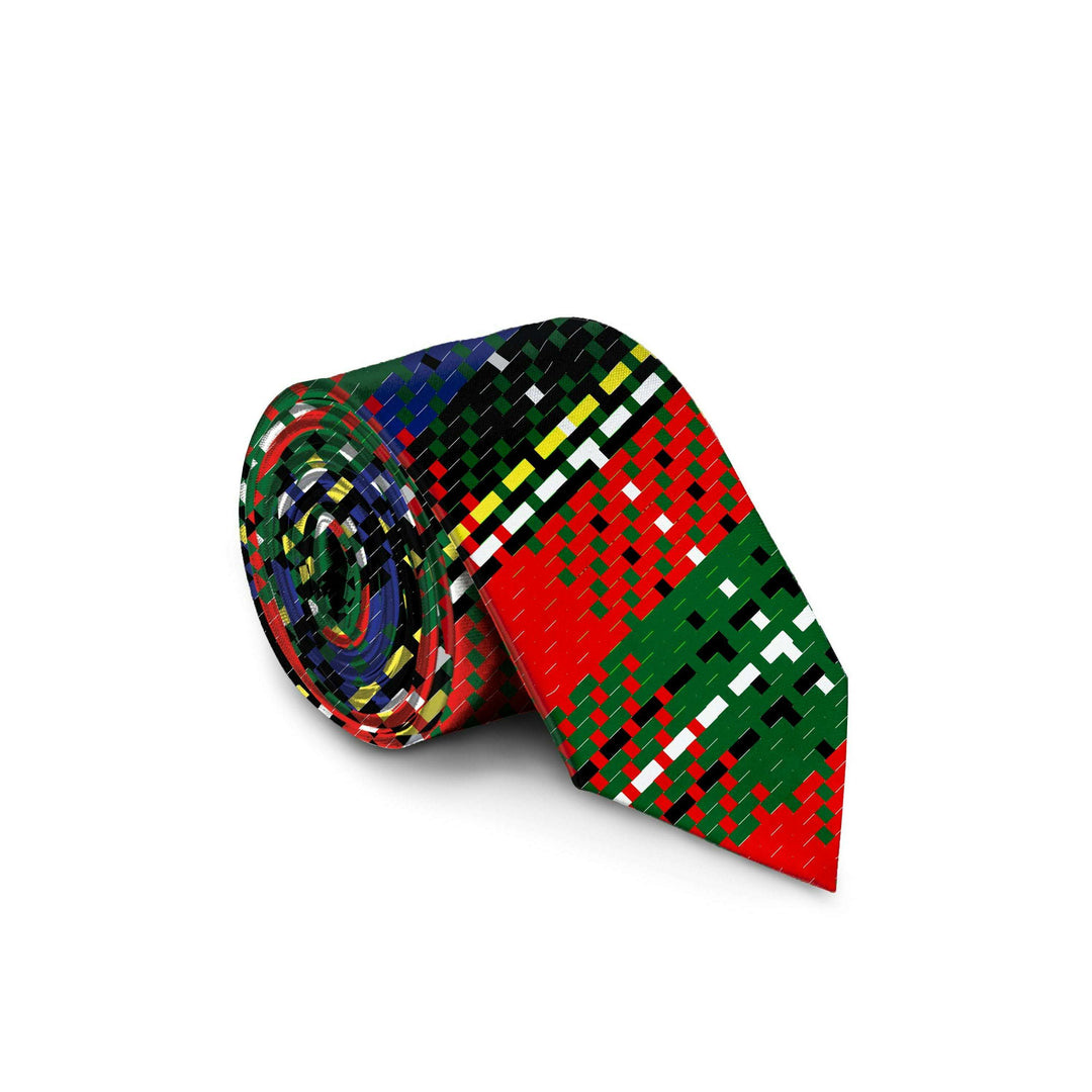 The Red Rocket Pocket | Red Plaid Christmas Tie