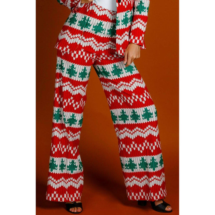The Red Ryder | Women's Knit Print Christmas Pant