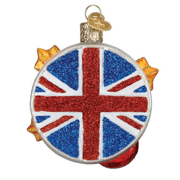 Old World Christmas The Rolling Stones Tongue &amp; Lips Logo Blown Glass Ornament