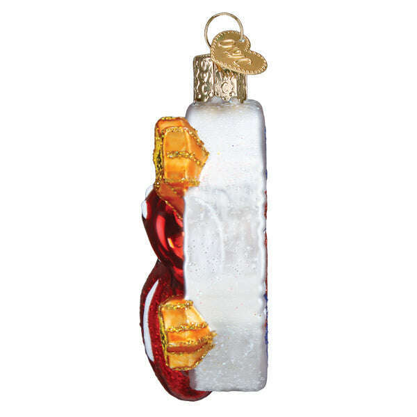 Old World Christmas The Rolling Stones Tongue &amp; Lips Logo Blown Glass Ornament
