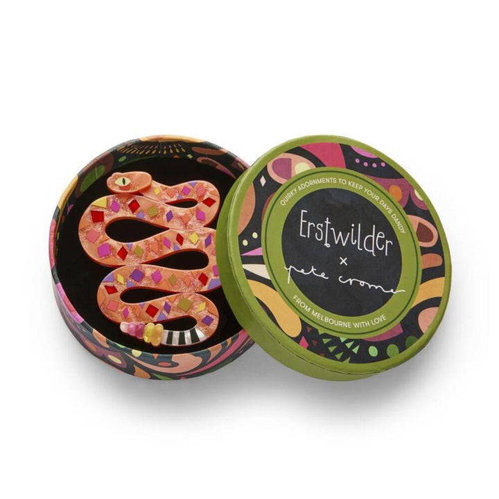 The Rowdy Rattlesnake Brooch by Erstwilder 2