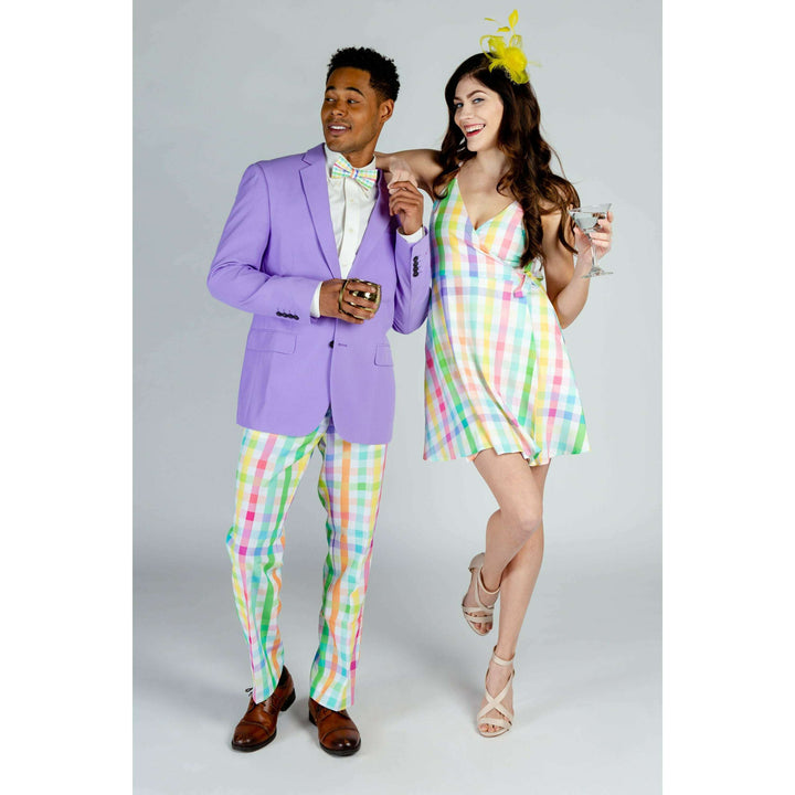 The Savannah Swinger | Pastel Plaid Pants