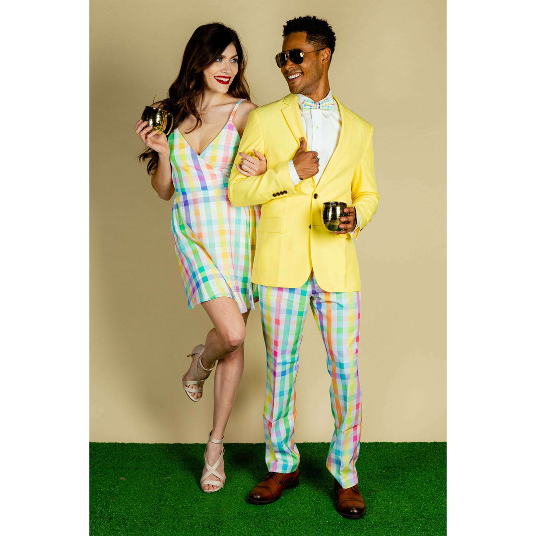 The Savannah Swinger | Pastel Plaid Pants