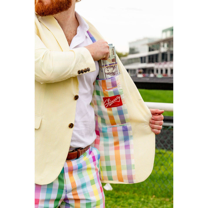 The Savannah Swinger | Yellow Derby Seersucker Suit