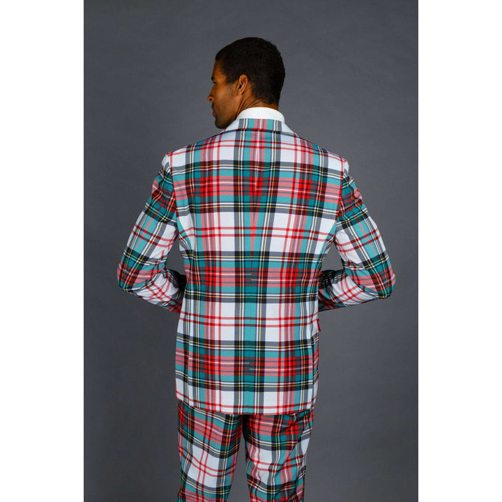 The Scotch on the Rocks | White Plaid Christmas Suit