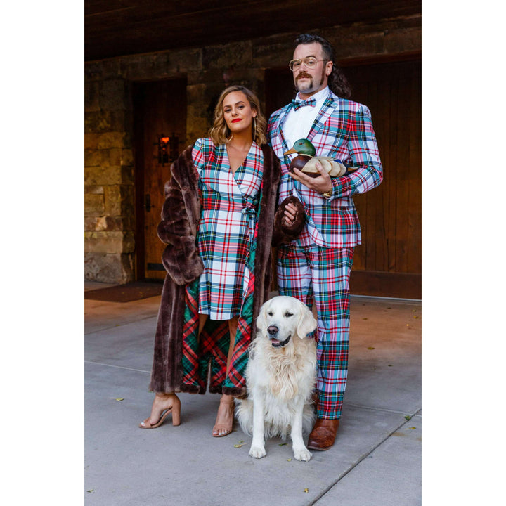 The Scotch on the Rocks | White Plaid Christmas Suit