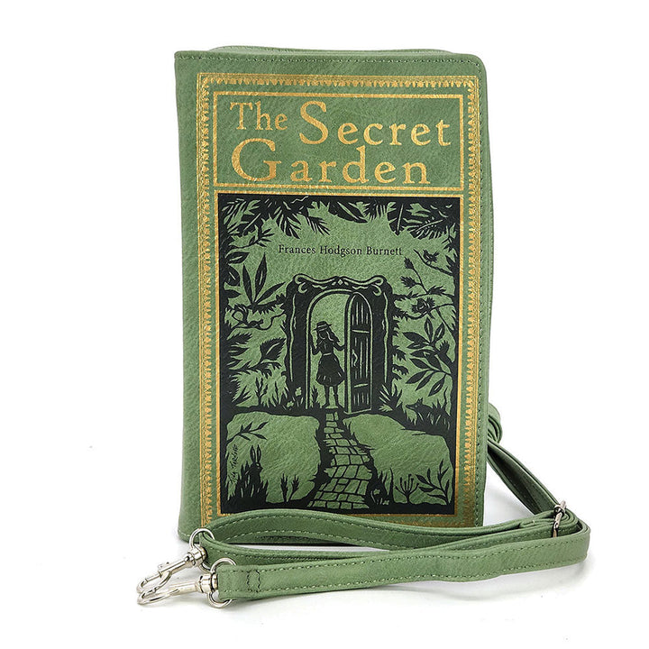 The Secret Garden Book Clutch Bag In Vinyl by Book Bags