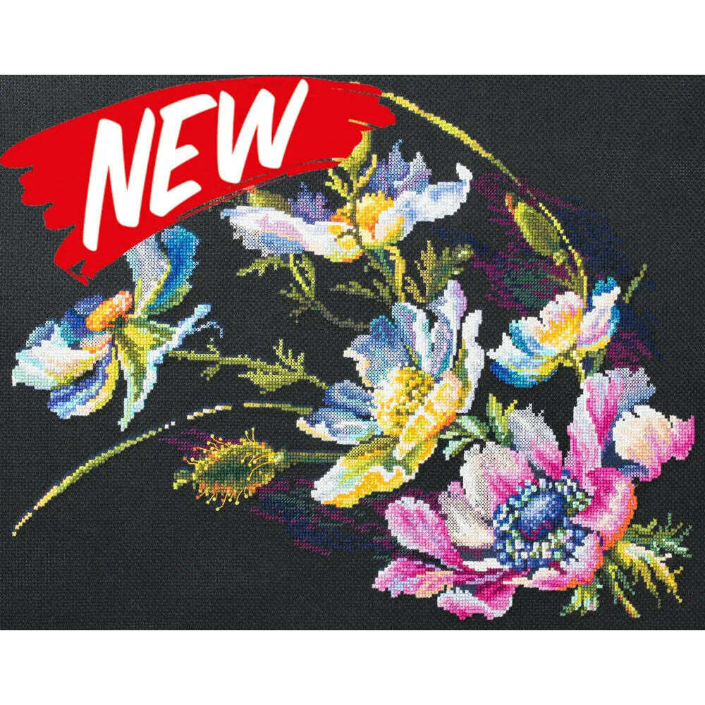 The Secret of Anemones 210-191 Counted Cross-Stitch Kit