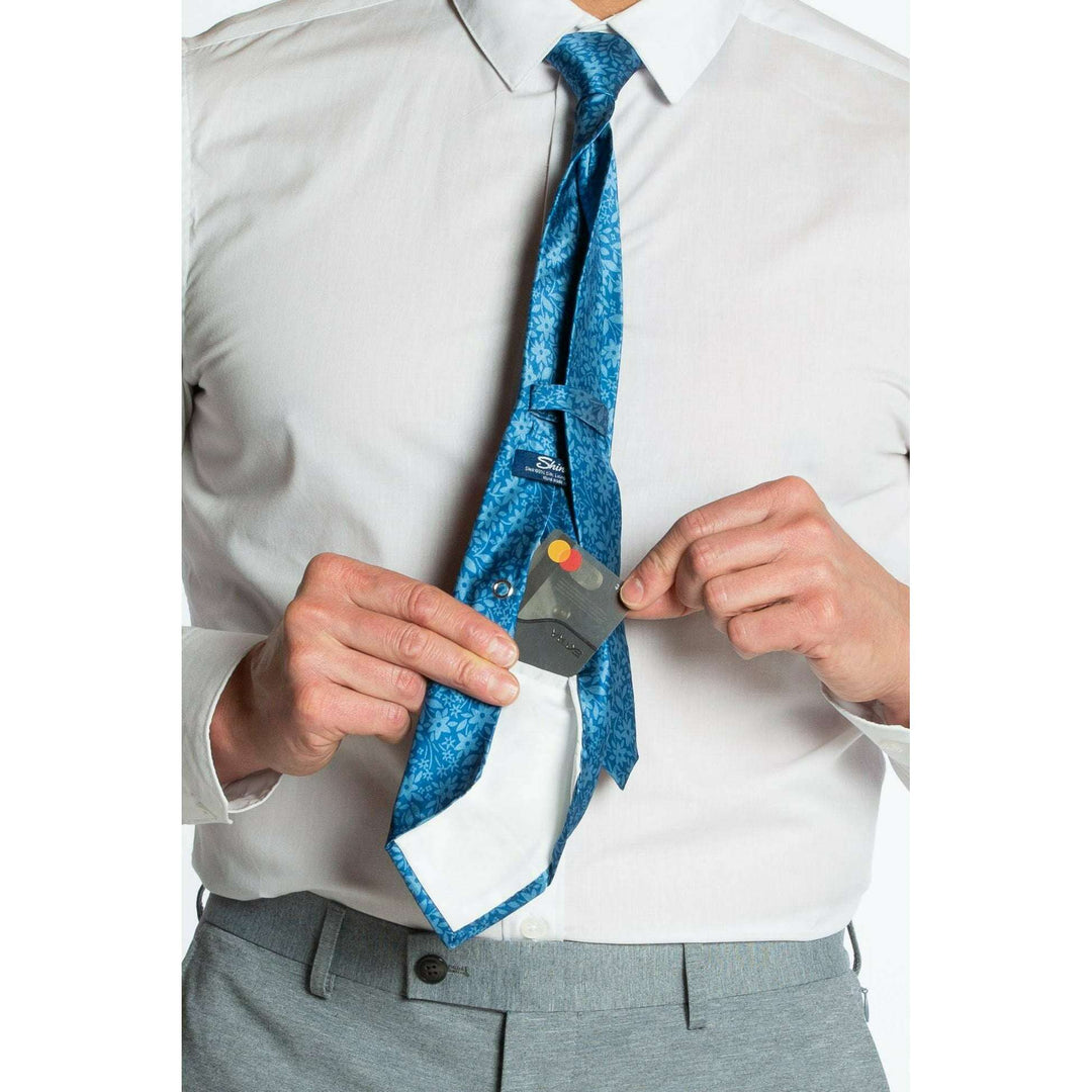 The Shoreline | Blue Floral Ultimate Pocket Tie