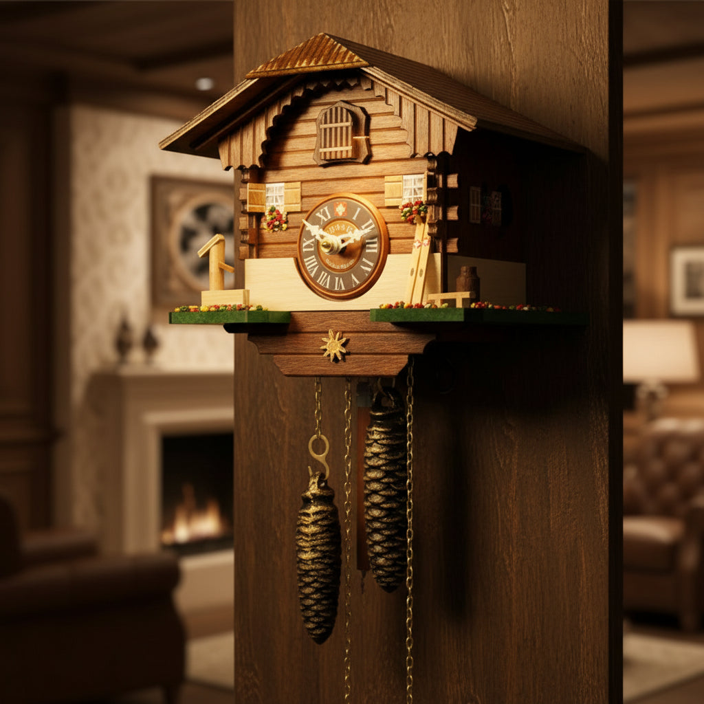 The Ski Chalet Cuckoo Clocks by Loertscher