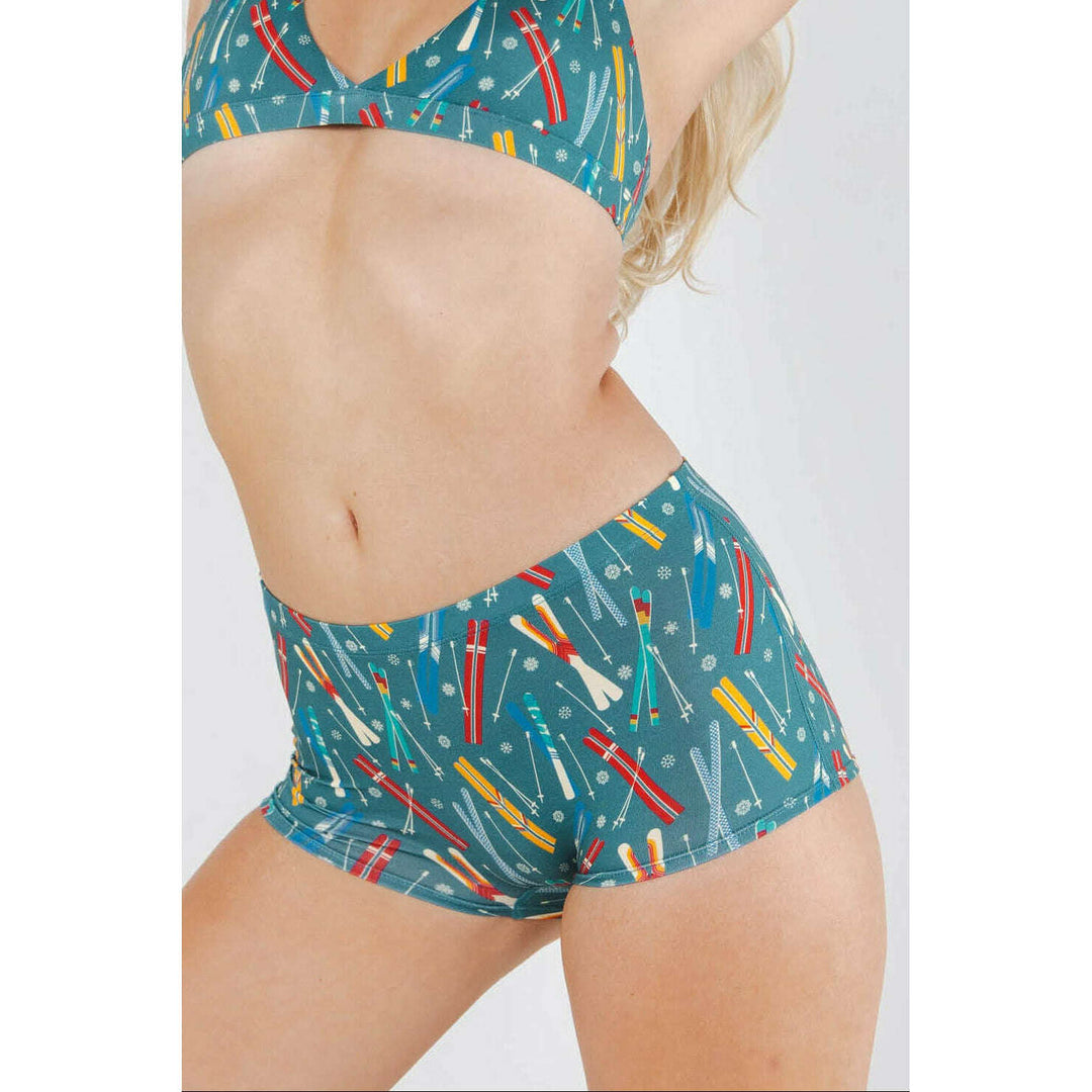 The Ski In Ski Out | Retro Ski Modal Boyshort Underwear