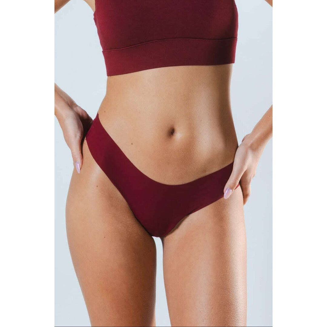The Sommelier | Burgundy Seamless Thong