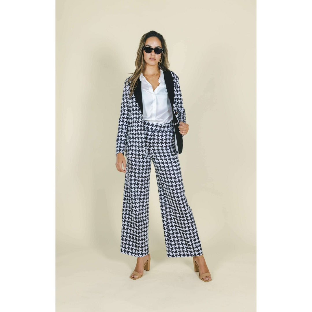 The Sophistication | Houndstooth Women's Suit Pants