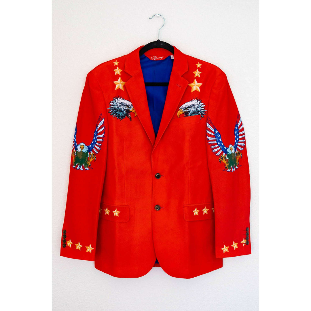 The Sunday Best | Western Style Red USA Suit
