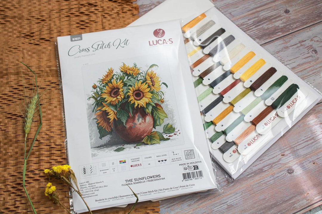 The Sunflowers B7021L Counted Cross-Stitch Kit
