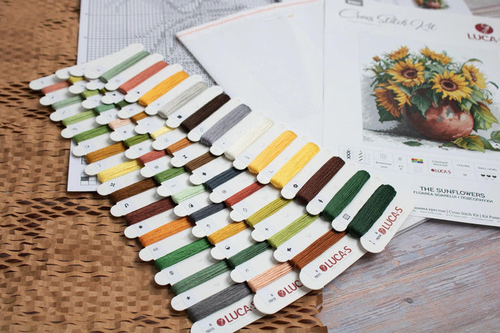 The Sunflowers B7021L Counted Cross-Stitch Kit