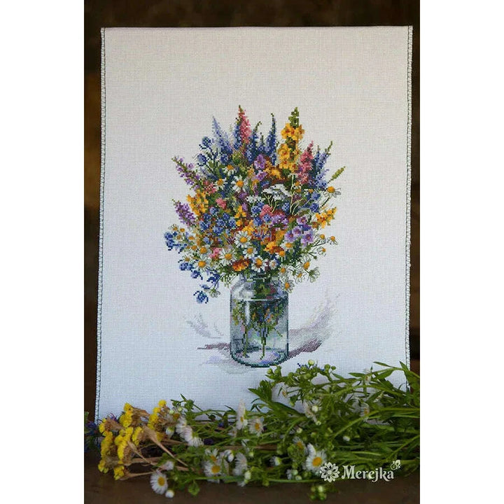The Thistle Bouquet K-96 Counted Cross-Stitch Kit