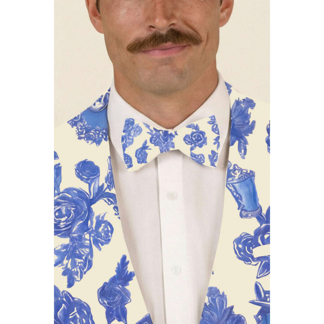 The Thoroughbred | Blue Spring Toile Bow Tie