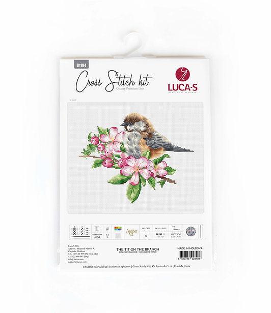 The tit on the branch B1194L Counted Cross-Stitch Kit