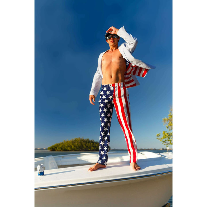 The Tommy J | American Flag Suit Pants