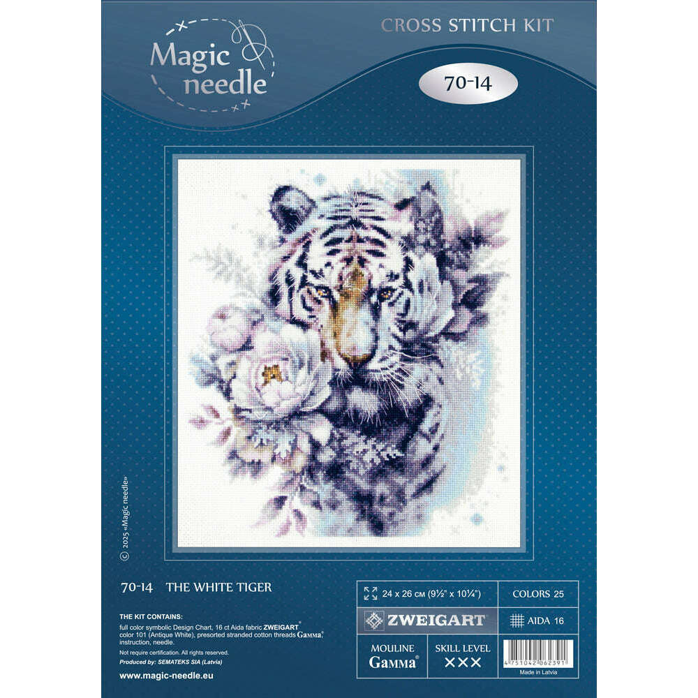 The White Tiger 70-14 Counted Cross-Stitch Kit