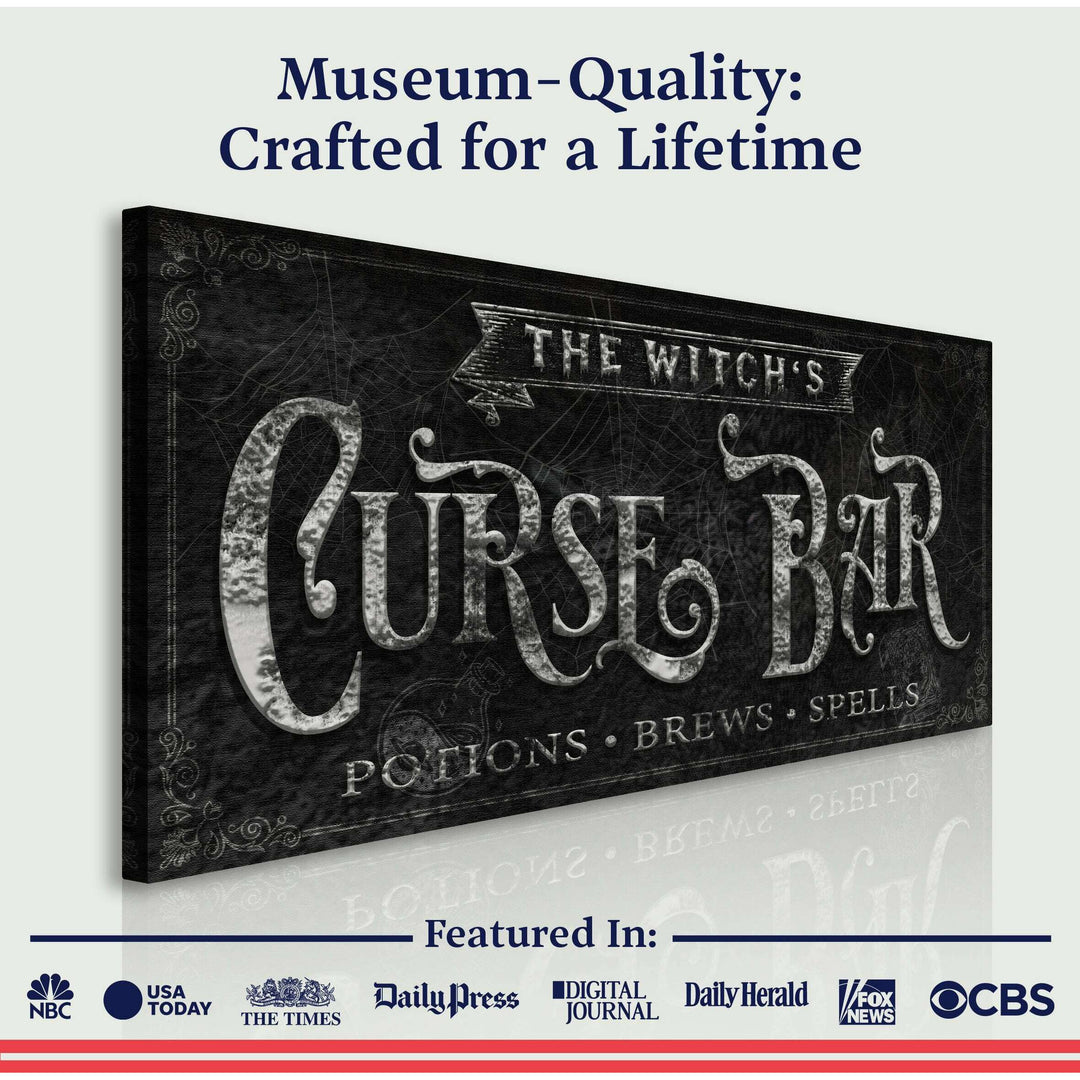 The Witch's Curse Bar Halloween Sign II