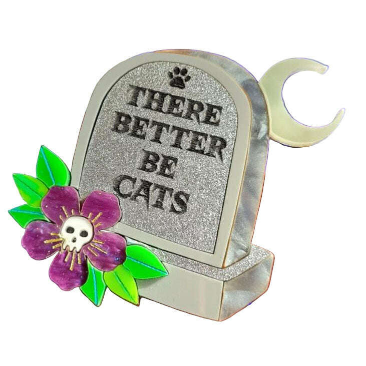 Gravestone Epitaph Brooch by Cherryloco Jewellery 4