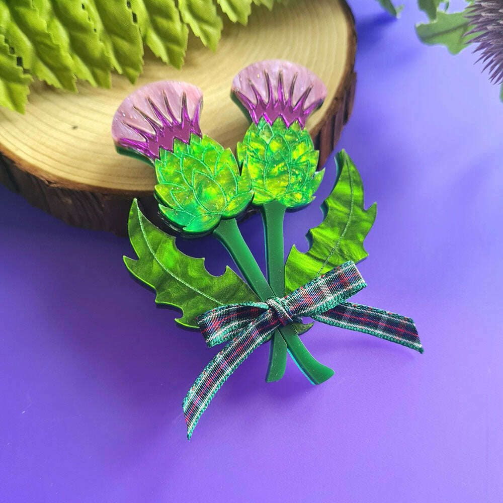 Thistle Brooch - Pre Order by Cherryloco Jewellery 5