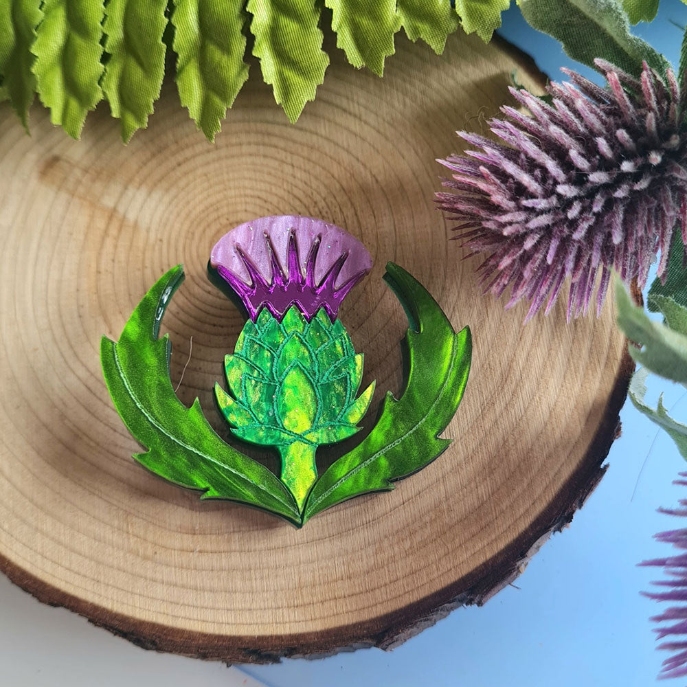 Thistle Pin Brooch - Pre Order by Cherryloco Jewellery 2