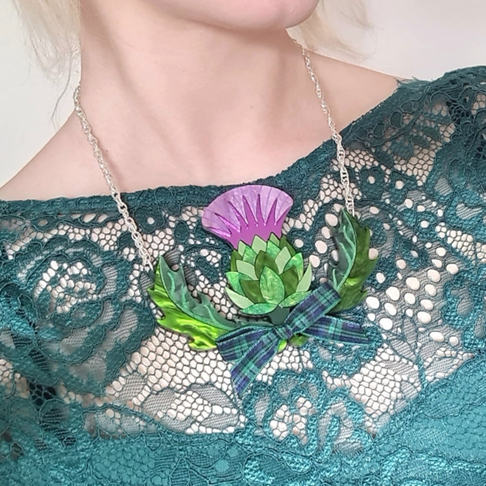 Thistle Statement Necklace - Pre Order 4