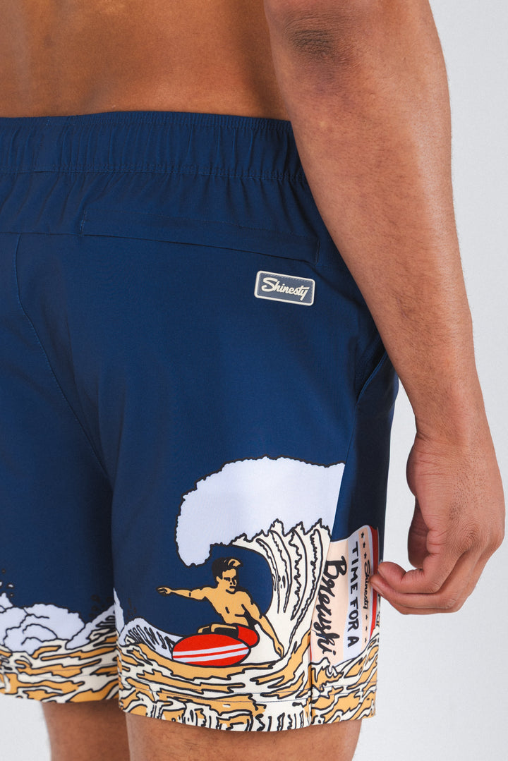 The Tidal Lager | Beer Surfer Ball Hammock® Pouch 5" Swim Trunks