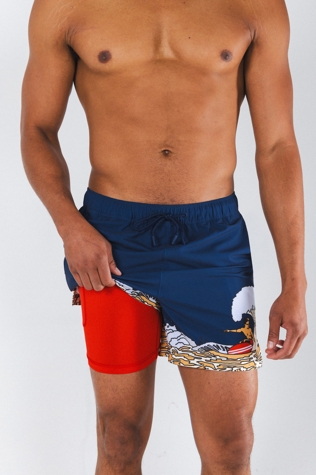 The Tidal Lager | Beer Surfer Ball Hammock® Pouch 5" Swim Trunks