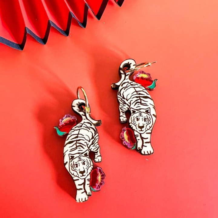 Tiger Earrings 