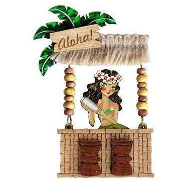 Tiki Bar Brooch by Laliblue - Quirks!