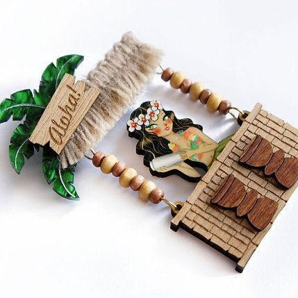 Tiki Bar Brooch by Laliblue - Quirks!