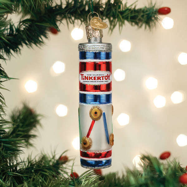 Old World Christmas Tinkertoy Blown Glass Ornament