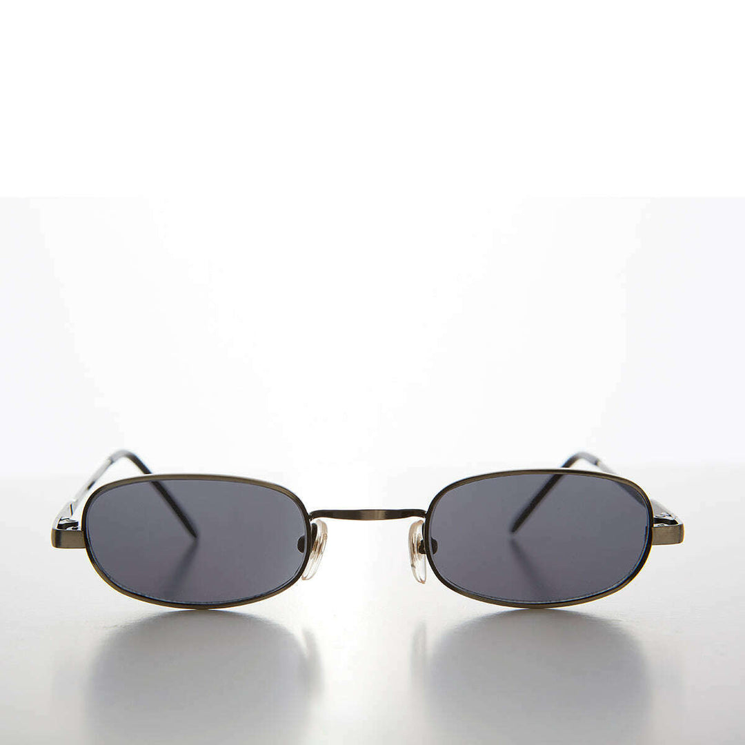 Tiny Half Frame Rectangular 90s Vintage Sunglass - Carson