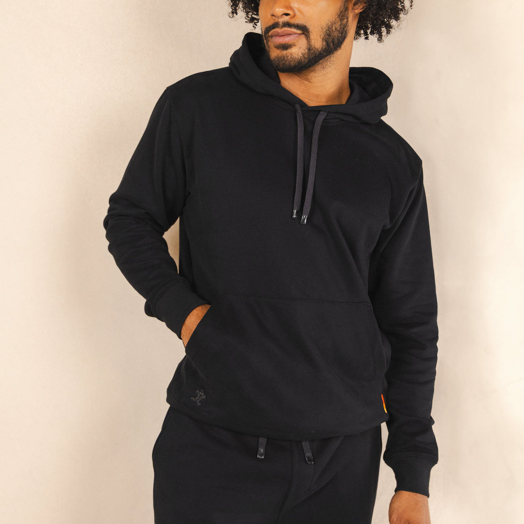 The Threat Level Midnight | Black Sexy Terry™ Men’s Lounge Hoodie