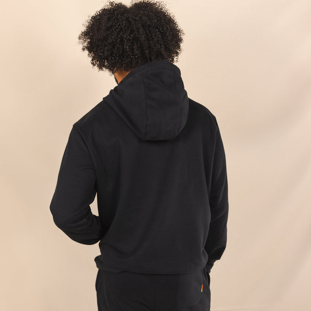 The Threat Level Midnight | Black Sexy Terry™ Men’s Lounge Hoodie