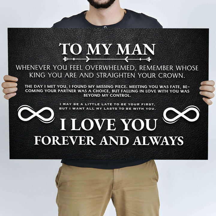 To My Man Father's Day Gift Sign II