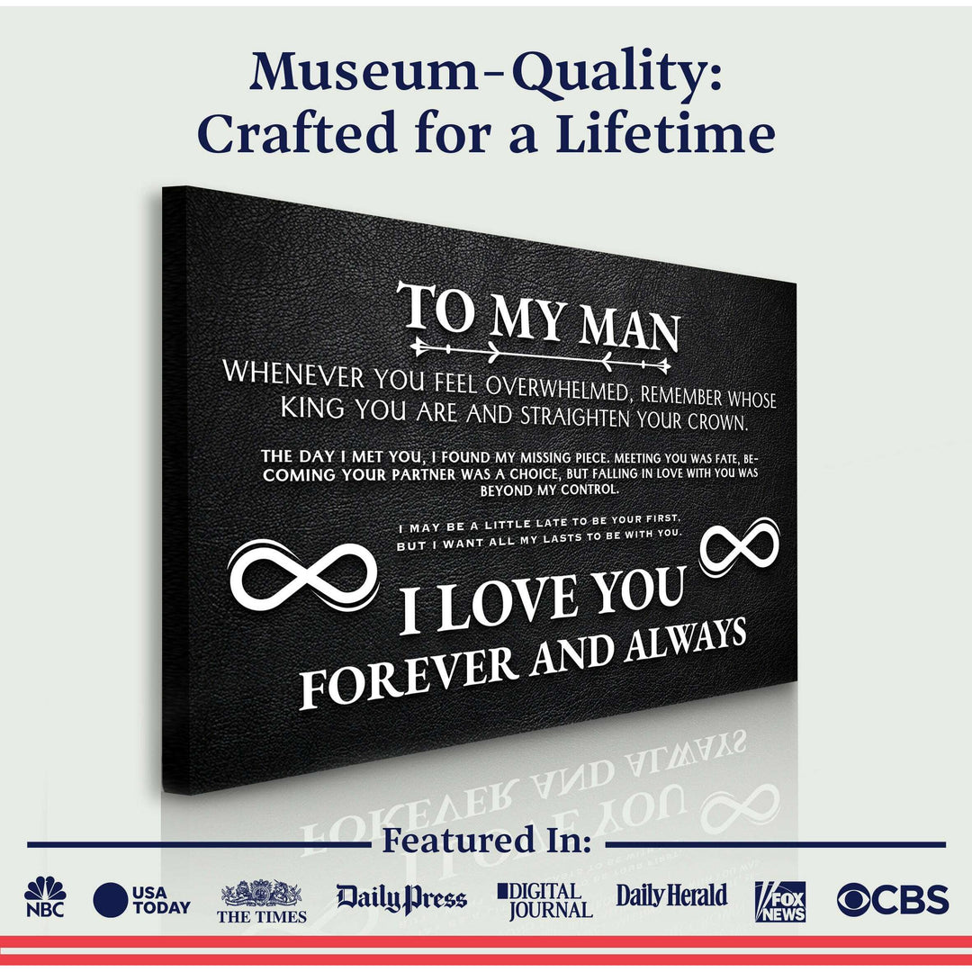 To My Man Father's Day Gift Sign II