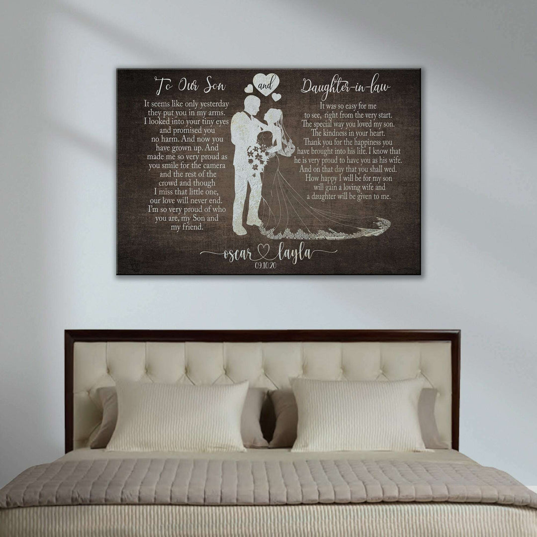 To My Son and Daughter In Law Sign