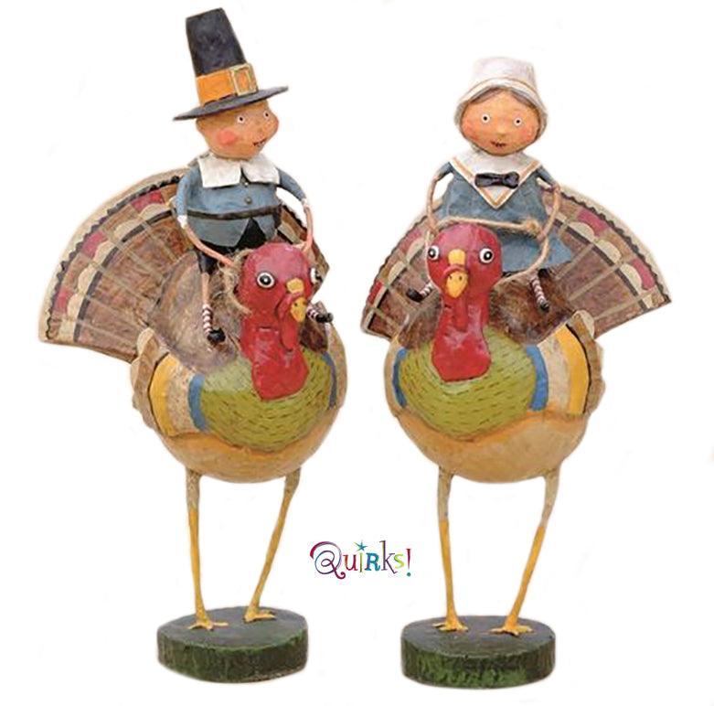 Tom & Goodie on Gobblers Lori Mitchell Collectible Figurine Set - Quirks!